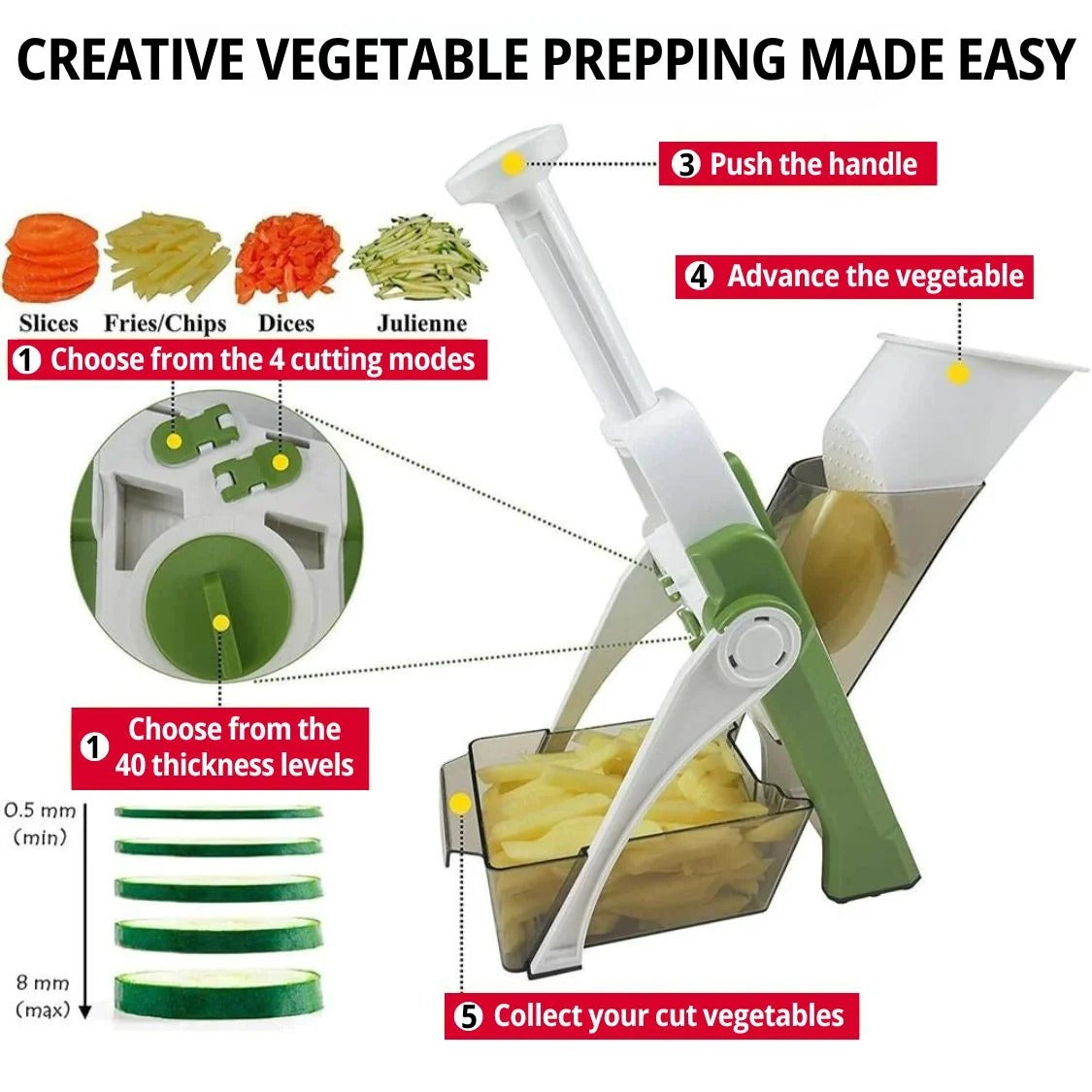 Vegetable Chopper Slicer