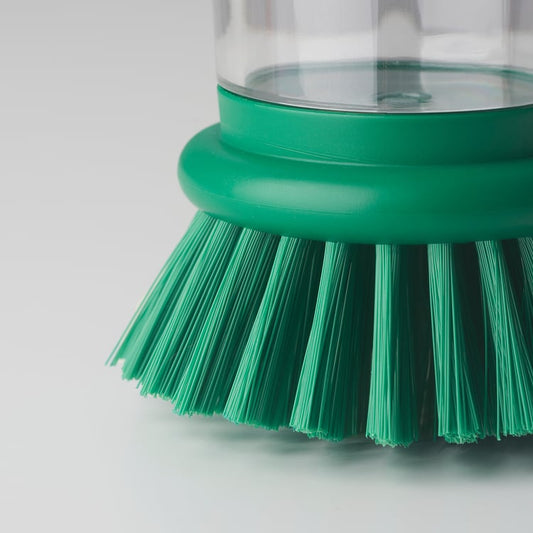 Dishwasher brush with detergent